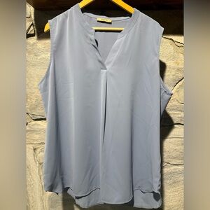 Elegant Blue Sleeveless Top